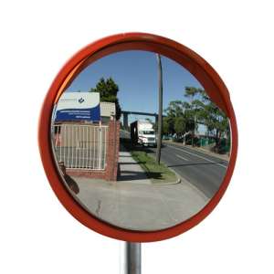 24" Outdoor Stainless Steel Road Mirror 