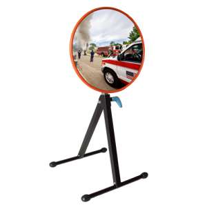24" Indoor Outdoor Portable Mirror With Stand