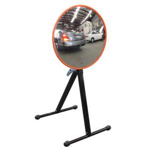 24" Indoor Outdoor Portable Mirror With Stand