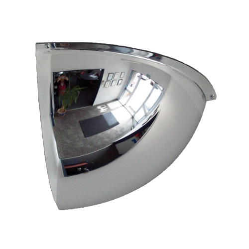36" Indoor Quarter Dome Mirror (18"x18")