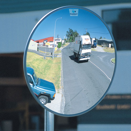 Tidyard Convex Traffic Mirror Outdoor Road Security Mirror Acrylic Black 30 cm Indoor Car Parks 