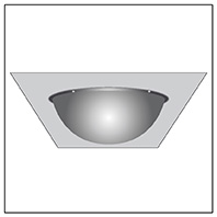 full dome ceiling mounted